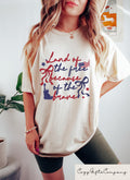 Land Of The Free Because Of The Brave Shirt Retro 4th of July T shirt Coquette Bow American Tee Patriotic Gift Independence Day Outfit Graphic Tee – Everyday Comfort · Great Gift For Fans
