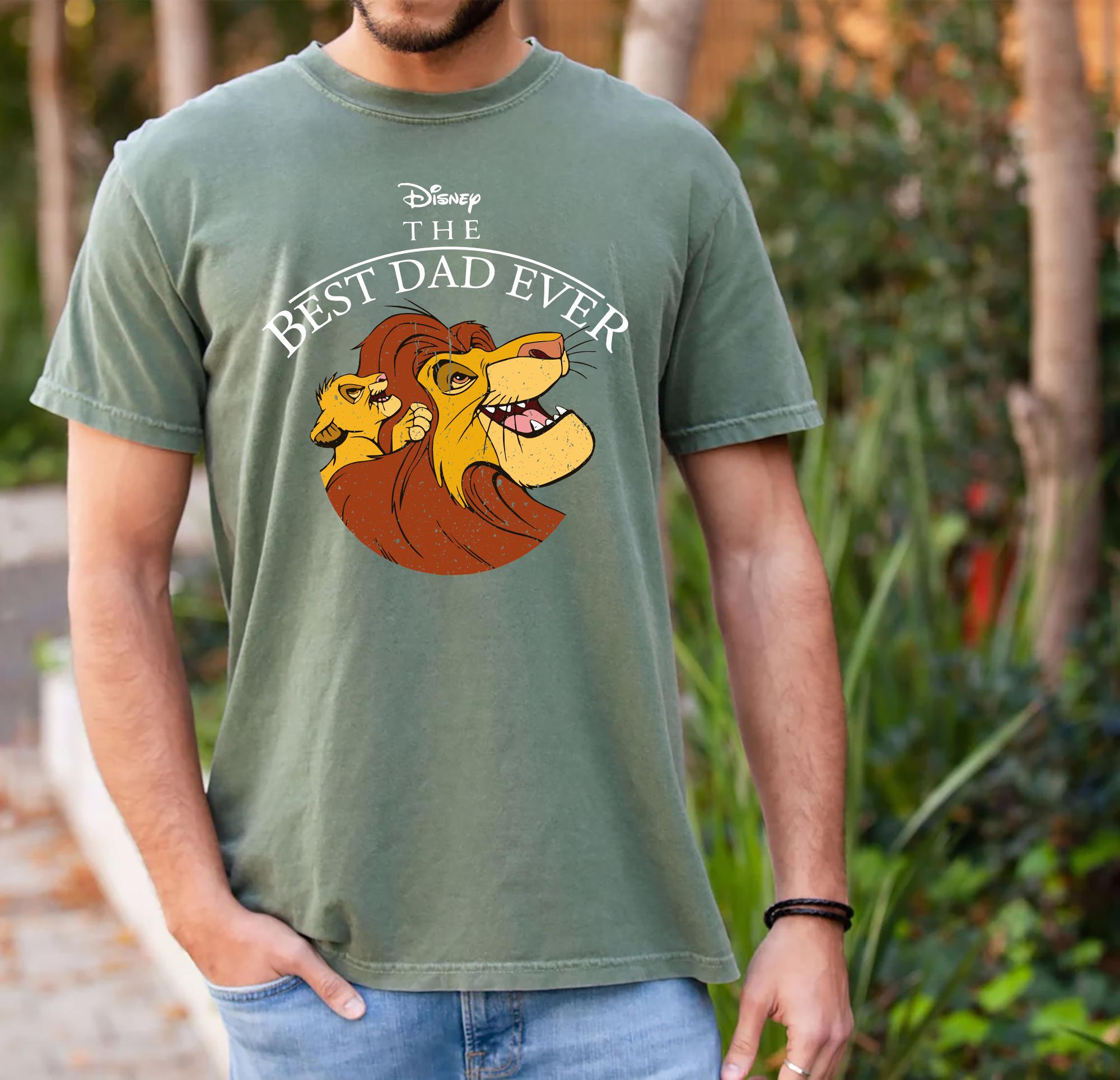 Best Dad Ever Lion King Shirt Father Son Disney Shirt Simba Mufasa Tee Fathers Day Gift for Dad Disney Family Matching Tee Magic Kingdom Tee Graphic Tee – Bold Style · High-Quality Print