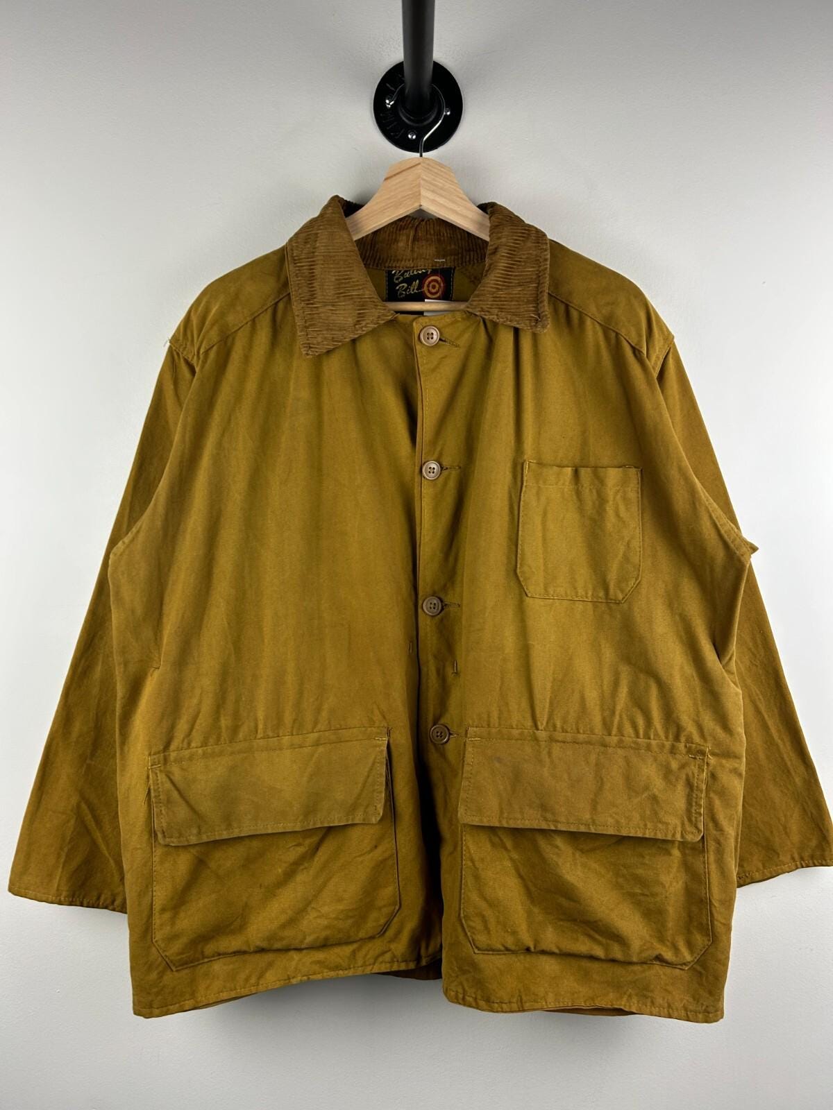 Vintage 50s Bullseye Bill Water Repellent True Vintage Brown Canvas Jacket M Graphic Tee – Fan Favorite · High-Quality Print