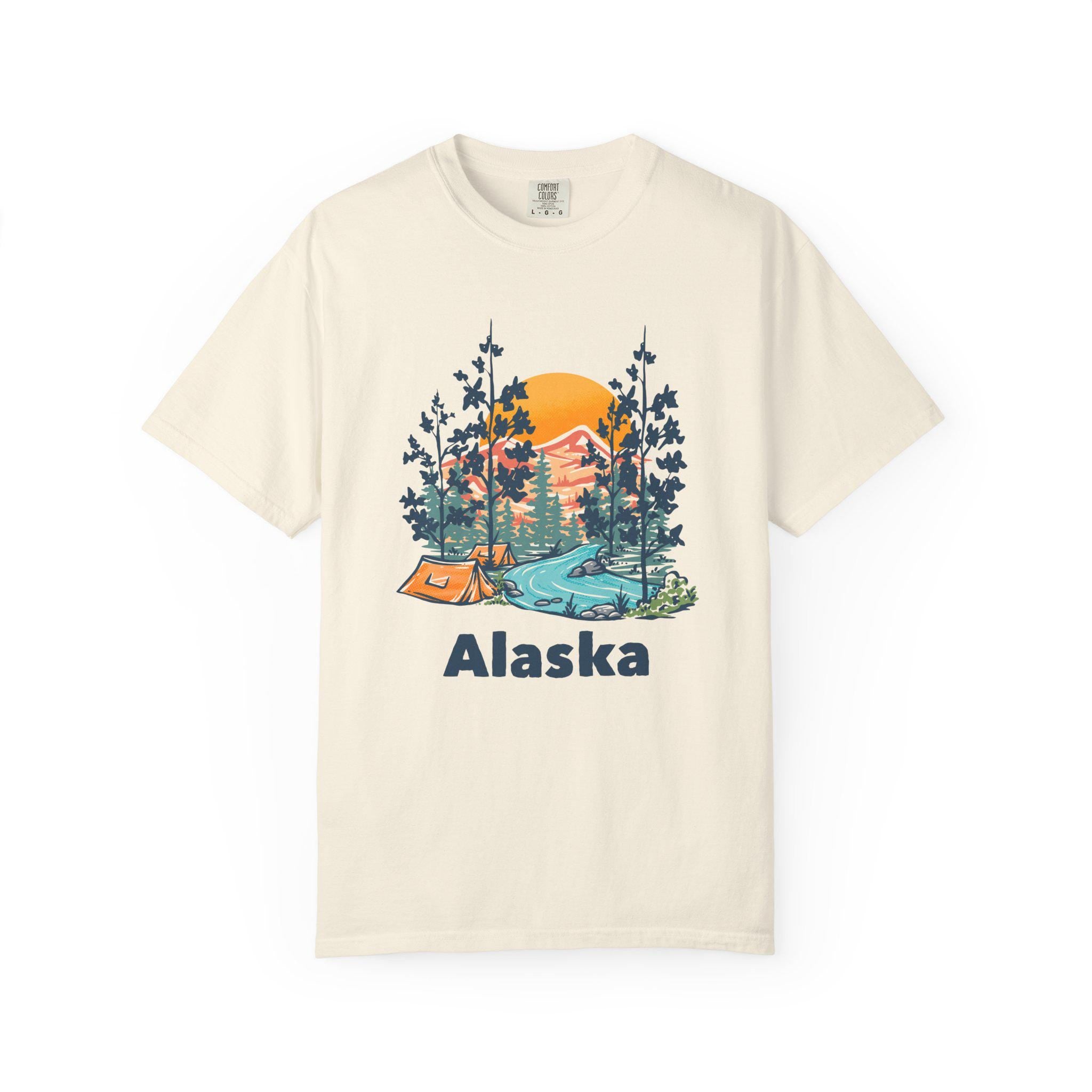 Alaska Graphic Tee Comfort Colors Retro Unisex T shirt Graphic Tee – Everyday Comfort · High-Quality Print