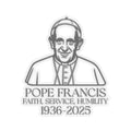 Pope Francis Memorial Kiss Cut Stickers Faith Service Humility Vinyl Decals for Religious Gifts Scrapbooking Laptop Dcor Graphic Tee – Aesthetic Look · Must-Have Style