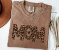 MOM Shirt Leopard Print Mom Tshirt Cute Mom Tee for Mothers Day Gift Mama Shirt with Heart New Mom Gift Ideas Graphic Tee – Cozy Vibes · High-Quality Print