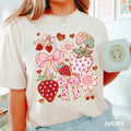 Coquette Strawberry Shirt Cute Strawberry Tee Strawberry Lover Gift Summer Festival Shirt Botanical Fruit Tee Girly Aesthetic Graphic Tee – Cozy Vibes · Trending Graphic Apparel