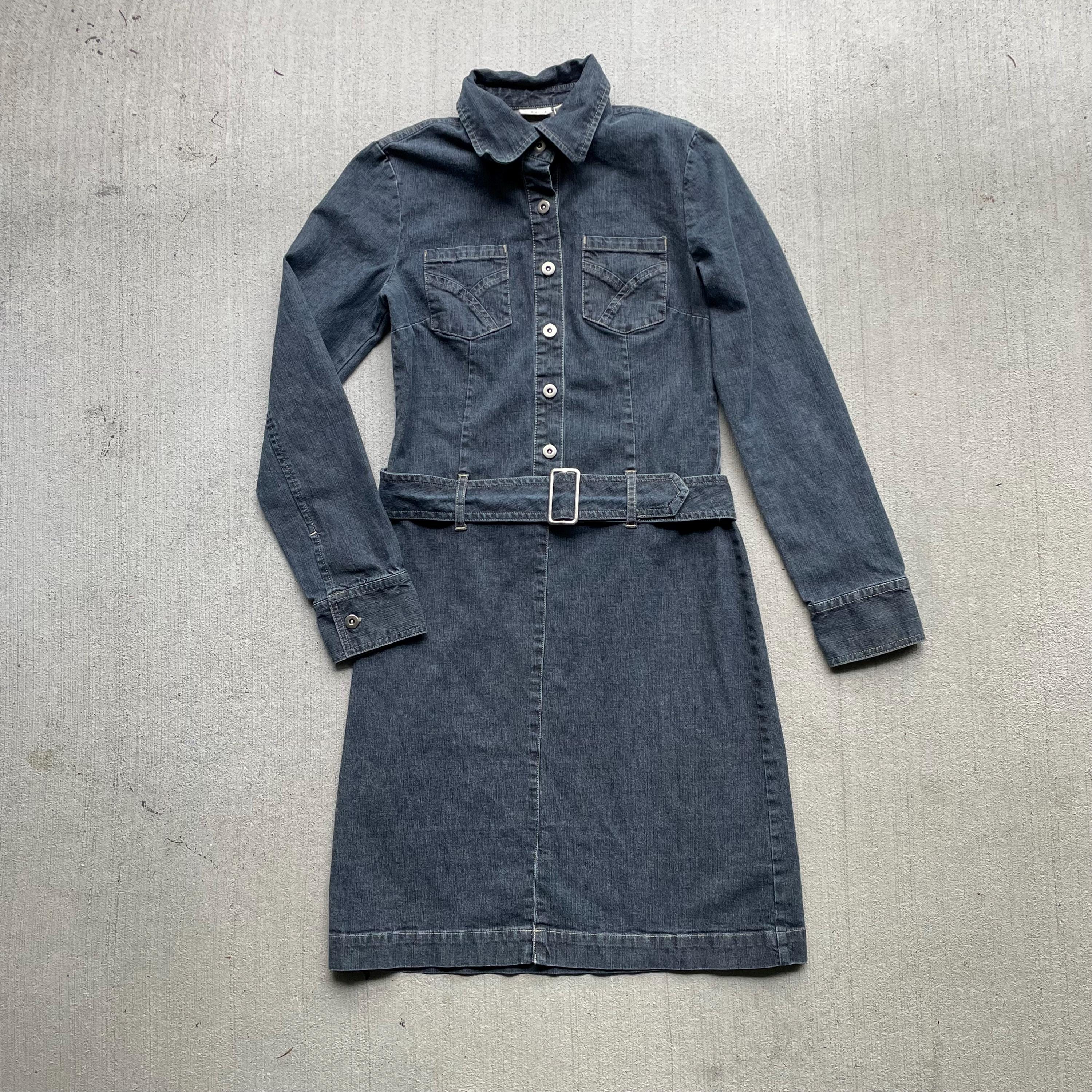 y2k vintage 200039s denim dress long sleeve size s small Graphic Tee – Aesthetic Look · Trending Graphic Apparel