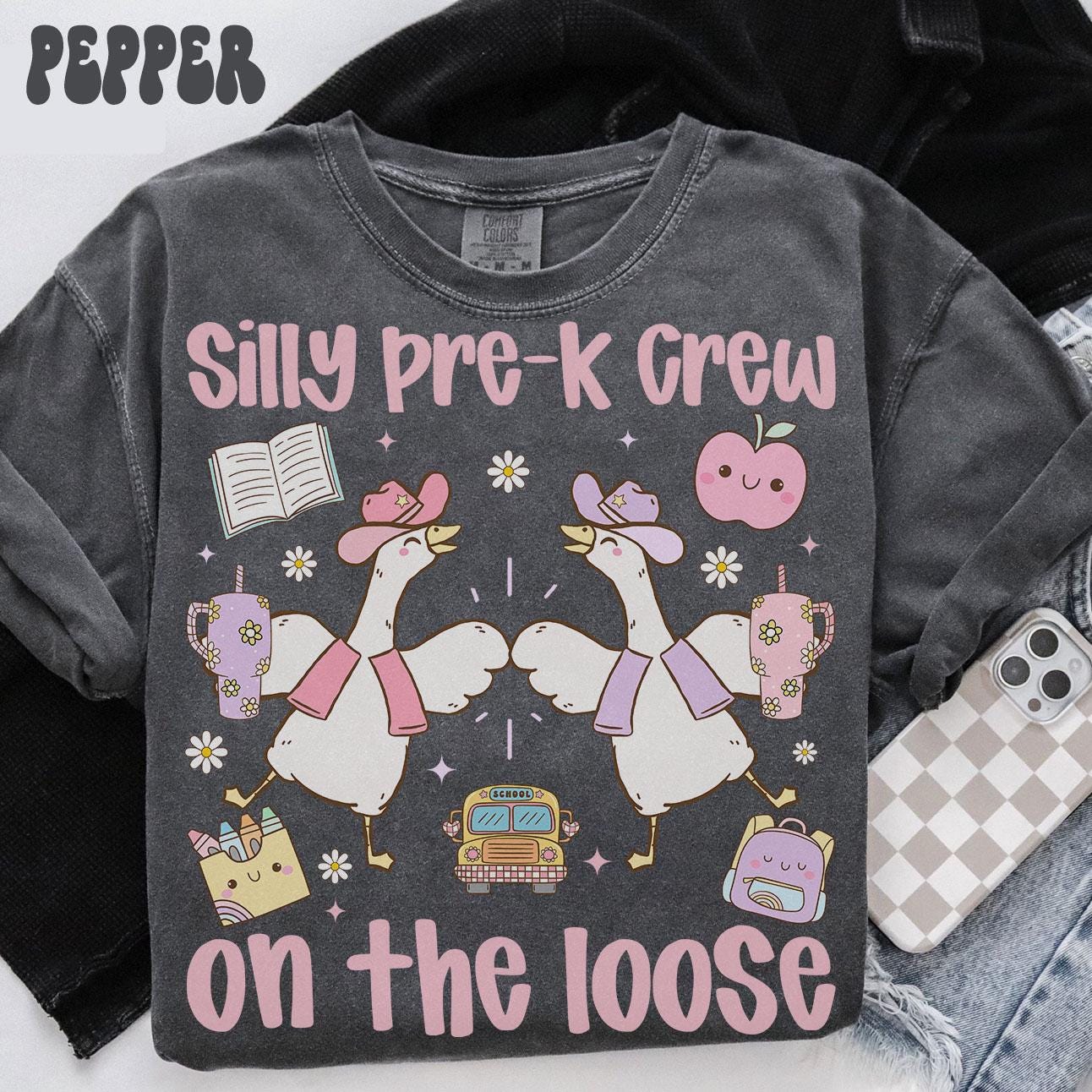 Comfort Colors PreK Shirt Teacher Tee Preschool TShirt Back to School Preschool Department Gifts Pre K Shirt Crew Squad Graphic Tee – Premium Graphic · High-Quality Print