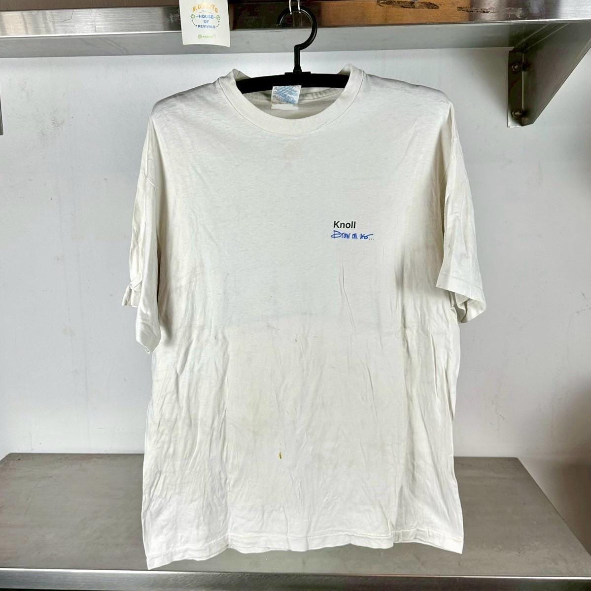 Vintage 90s Knoll Studio Draw On Us Furniture Artwork Large single stitch shirt Graphic Tee – Warm & Stylish · Perfect For Daily Wear