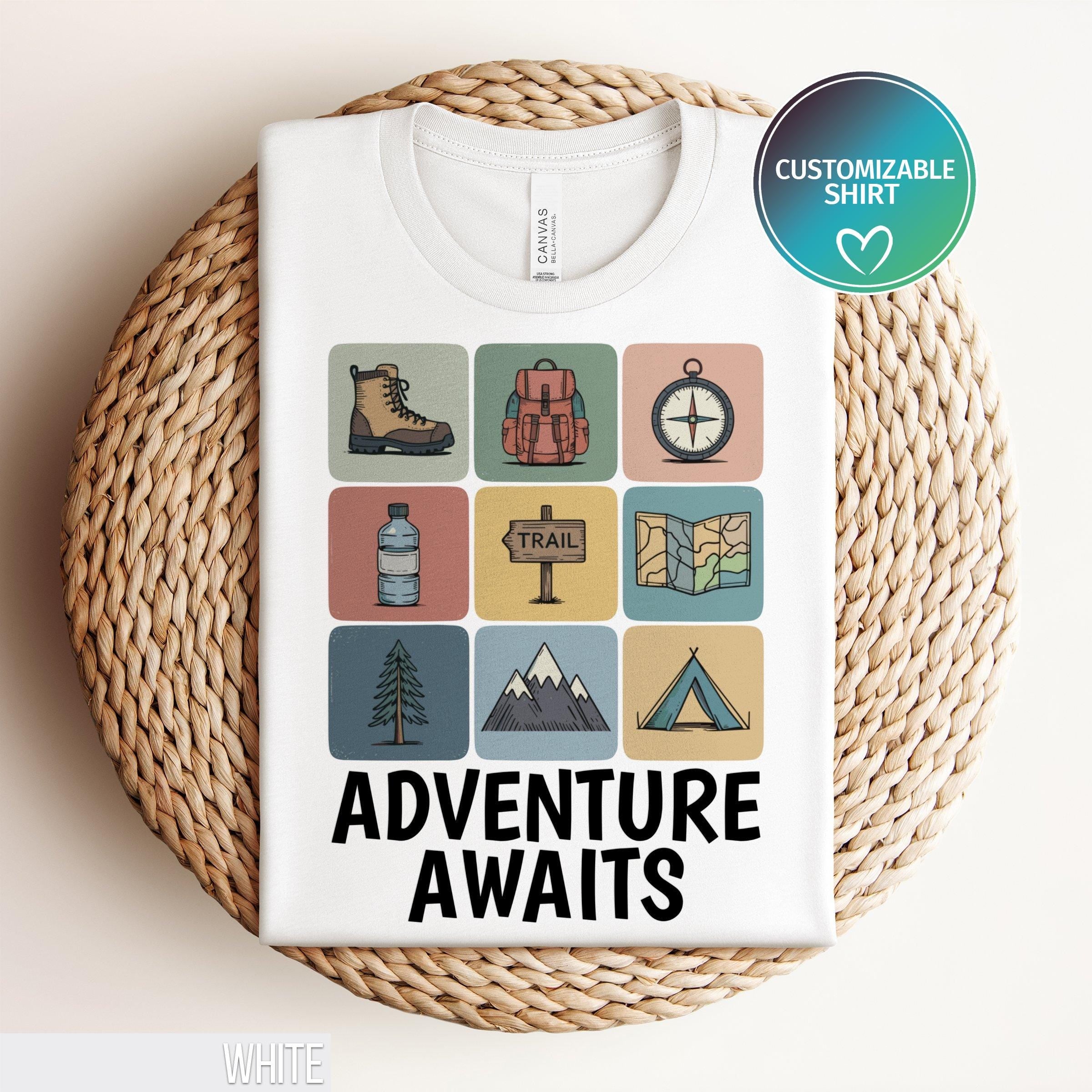 Custom Hiking Shirt National Park Shirt 90s Vintage Mountaineering Shirt Personalized T Shirt Gift for Hiker Camping Adventure Shirt Graphic Tee – Aesthetic Look · Trending Graphic Apparel