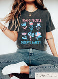 Trans People Deserve Safety Shirt Protect The Dolls T shirt Transgender Rights Tee Equality Matters Crewneck LGBTQ Supporter Crewneck Graphic Tee – Feel-Good Design · Trending Graphic Apparel