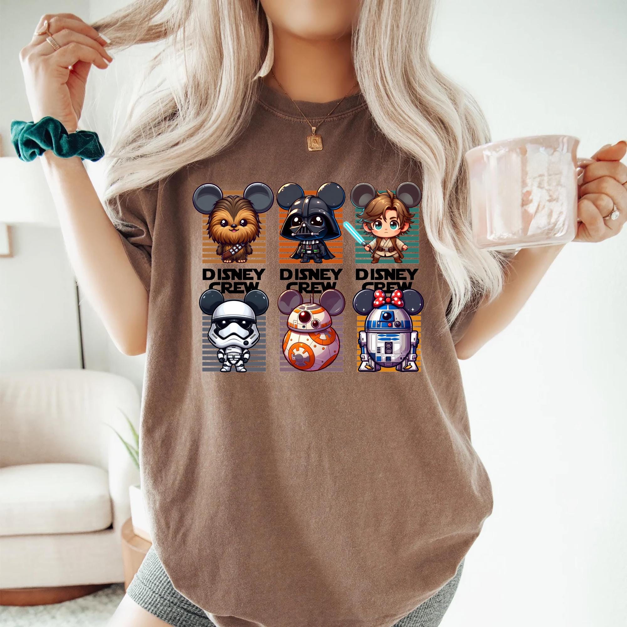 Star Wars Disney Crew Shirt Disney Shirt Star Wars Family Shirt Disney Star Wars Shirt Disney Crew Shirt Graphic Tee – Feel-Good Design · Perfect For Daily Wear