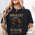 Ninja Cat Shirt Japanese Cat T Shirt Samurai Cat Tee Black Cat Japan Shirt Neko No Yoru Shirt Kawaii Cat Tee Graphic Tee – Feel-Good Design · Trending Graphic Apparel