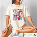 Retro Comfort USA Coquette Shirt 4th Of July T shirt Women39s Patriotic Crewneck Independence Day Gift American Girly Shirt USA Bow Tee Graphic Tee – Bold Style · Trending Graphic Apparel