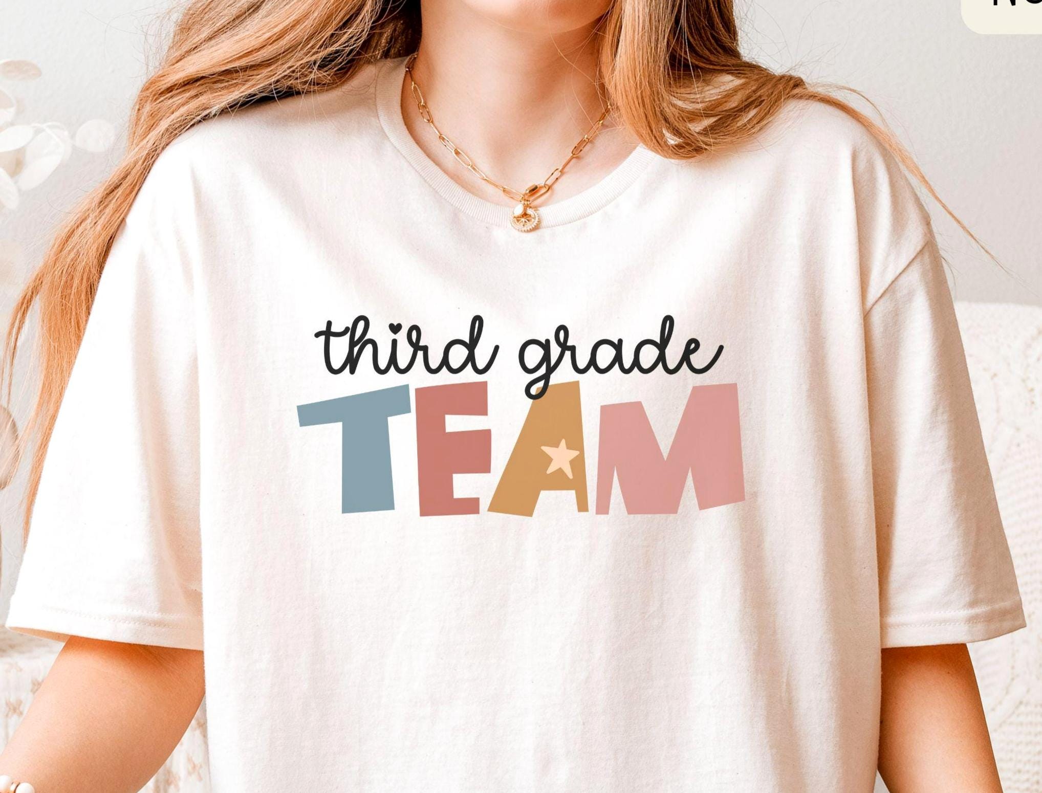 3rd Grade Shirt Teacher Team Shirts Third Grade Shirt 3rd Grade Teacher Shirt for First Day of School Third Grade Shirts Teacher Tee Graphic Tee – Fan Favorite · Trending Graphic Apparel