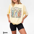 Third Grade Teacher Shirt Teacher Tee 3rd Grade T Shirt Back to School Books Flowers Appreciation Gift for Teacher Graphic Tee – Everyday Comfort · Great Gift For Fans