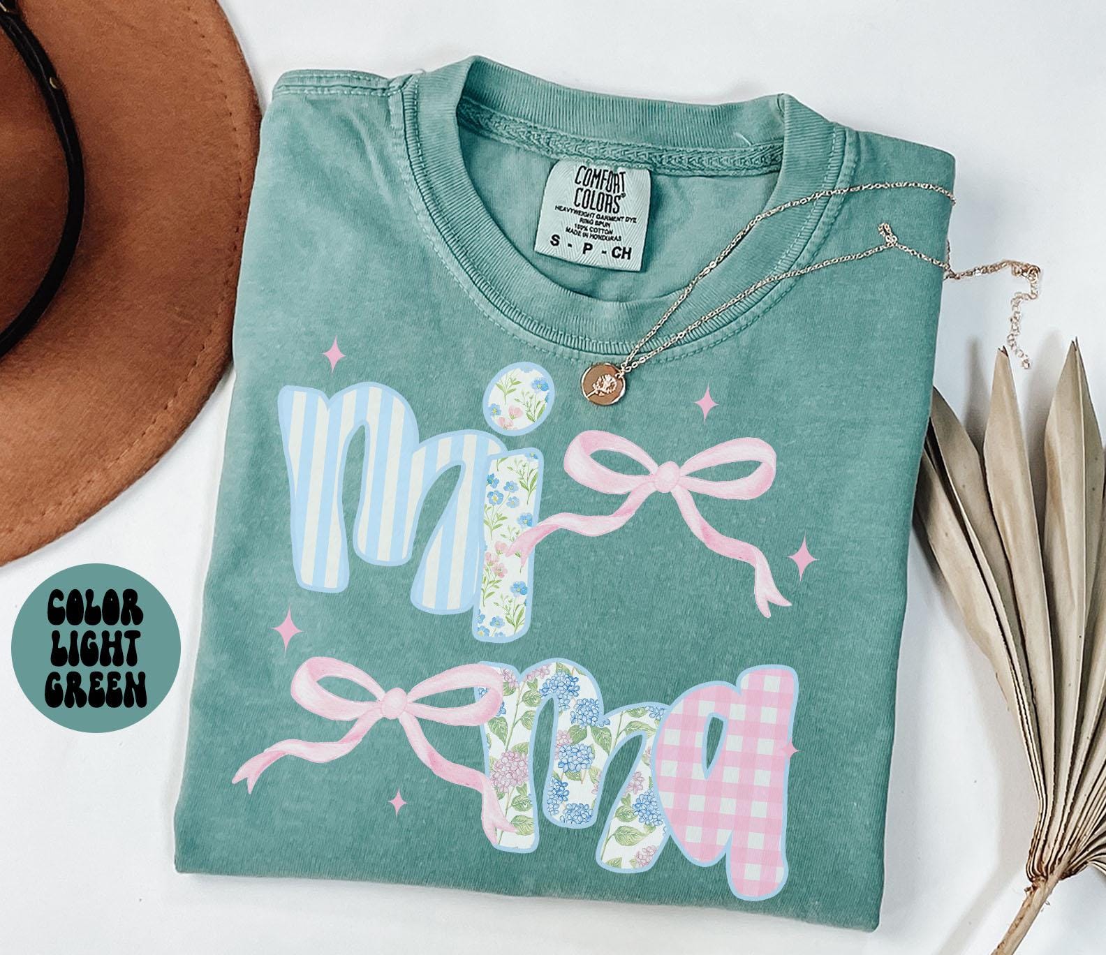 Mimi Comfort Colors Shirt Grandma TShirt Mother39s Day Gifts New Grandmother Tee Womens Bows Graphic Tee – Aesthetic Look · Top Pick For Any Outfit