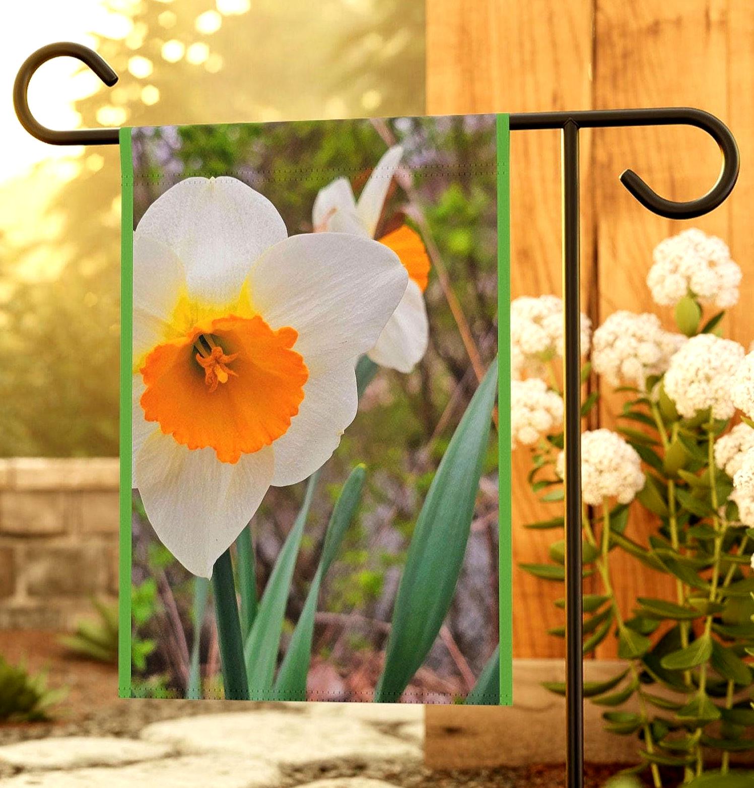 Garden Flag Flower Yard Banner Home Garden Yard Decor Lawn Flag Yard Art Real Photography Not AI Housewarming Gift Graphic Tee – Bold Style · Great Gift For Fans