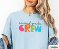 2nd Grade CREW Shirt Tee Back to School 2nd Grade Teacher Team Shirts Retro Teacher Tee Second Grade Team Shirts GIfts Graphic Tee – Easygoing Wear · Trending Graphic Apparel