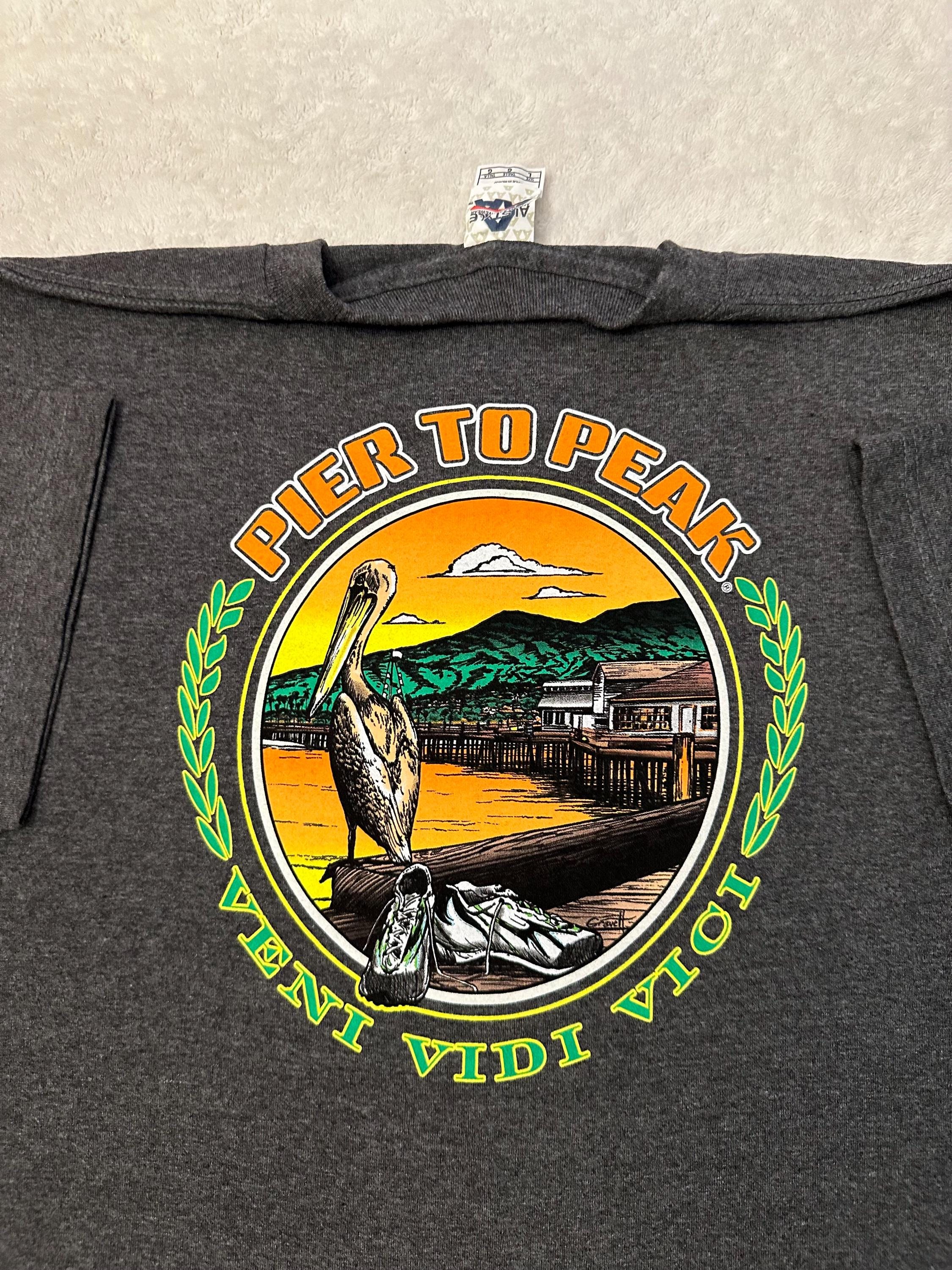 Vintage 2000s Y2K Santa Barbara California Run Runner Pier To Peak T Shirt L NEW Graphic Tee – Cozy Vibes · Top Pick For Any Outfit