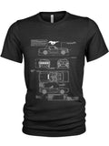 Ford Mustang T Shirt Original Mechanical Blueprint Graphic Tee – Everyday Comfort · Top Pick For Any Outfit