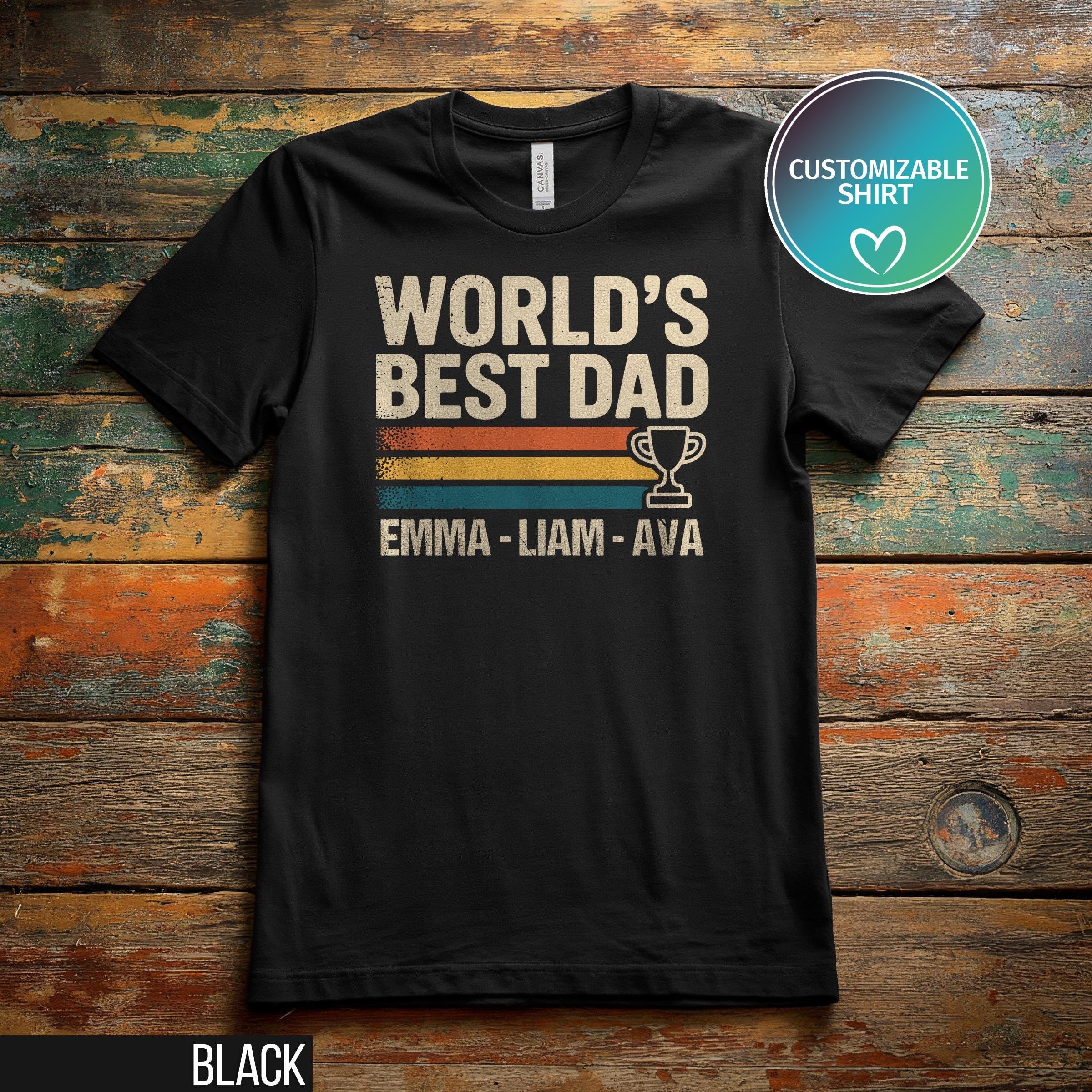 Custom Dad Shirt With Kids Names Dad T Shirt Personalized Dad Shirt New Dad Shirt Father39s Day Shirt Daddy Shirt Birthday Gift Dad Tee Graphic Tee – Aesthetic Look · Must-Have Style