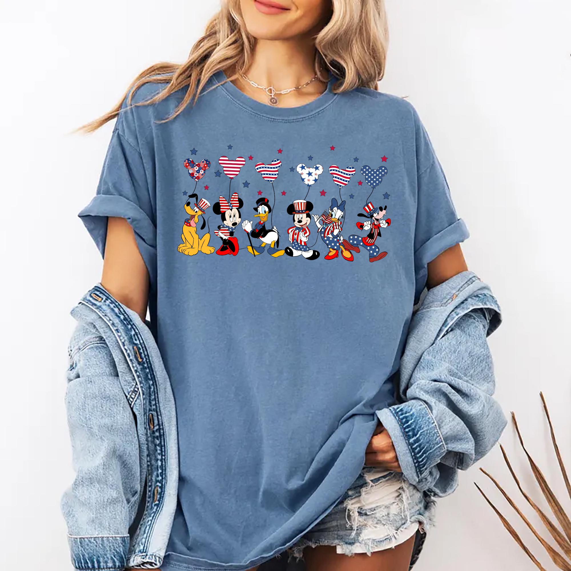 Mickey and Friends 4th of July Shirt Disney Patriotic Shirt Matching Family Disney Trip Tee 4th of July Disney World Shirt Graphic Tee – Warm & Stylish · Perfect For Daily Wear