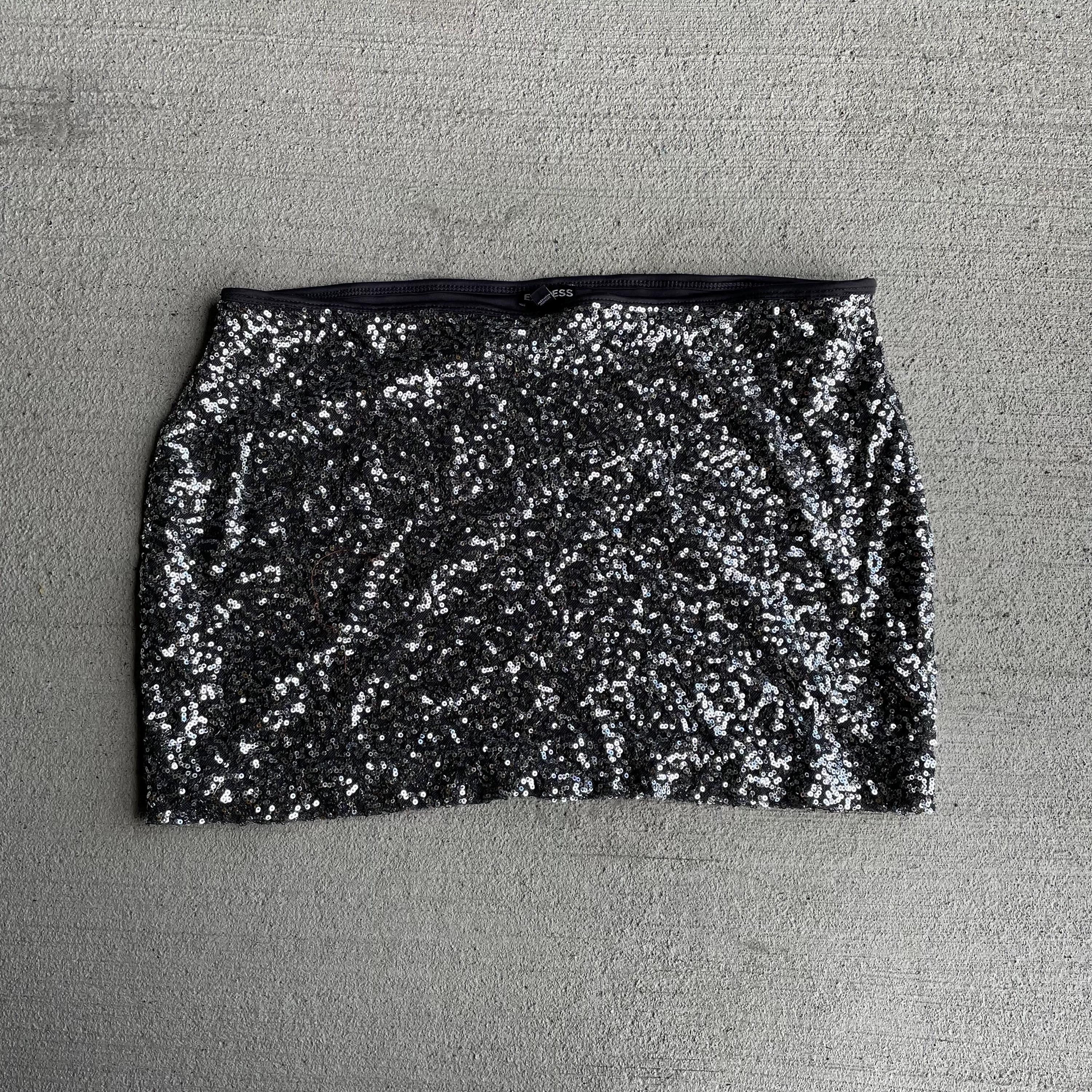 y2k vintage 200039s sequin micro mini skirt express size l large Graphic Tee – Aesthetic Look · Great Gift For Fans