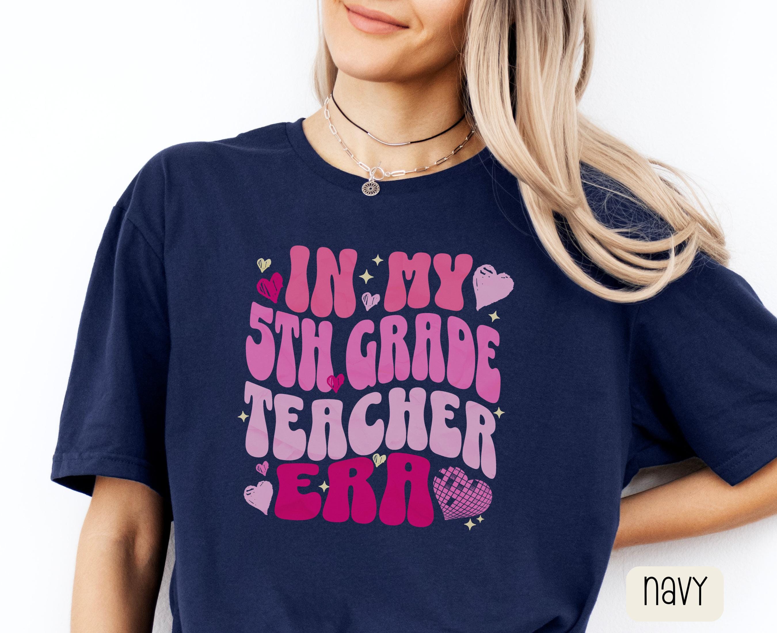 5TH Grade Teacher Shirt Fifth Grade Teacher Tee In My Teacher Era Back to School Gift for Teacher Fifth Grade Teacher Team Shirts Graphic Tee – Feel-Good Design · High-Quality Print