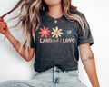 Land That I Love Shirt Fourth of July USA Floral Shirt America Retro Shirt Patriotic Independence Day TeeGift for her 4th of July shirt Graphic Tee – Warm & Stylish · Top Pick For Any Outfit