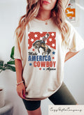 Make America Cowboy Again T shirt July 4th Shirt American Cowboy Sweatshirt Patriotic Gift Western American Tee Independence Crewneck Sweatshirt – Bold Style · Must-Have Style