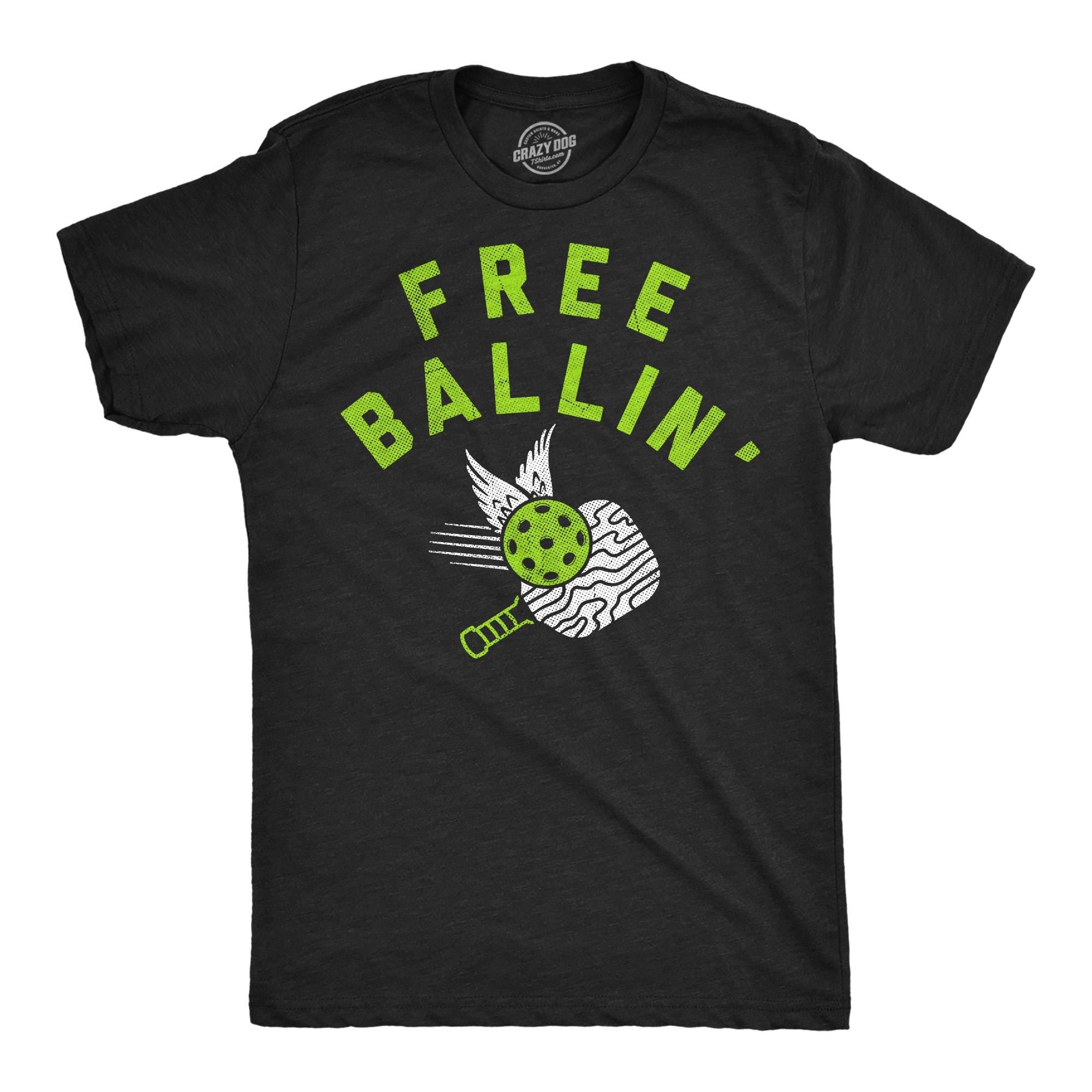 Free Ballin39 Pickleball Shirts Sports Shirt Men Mens T Shirt Funny Mens Shirt Pickleball Lover Gifts Gifts For Dad Paddles Graphic Tee – Aesthetic Look · Perfect For Daily Wear