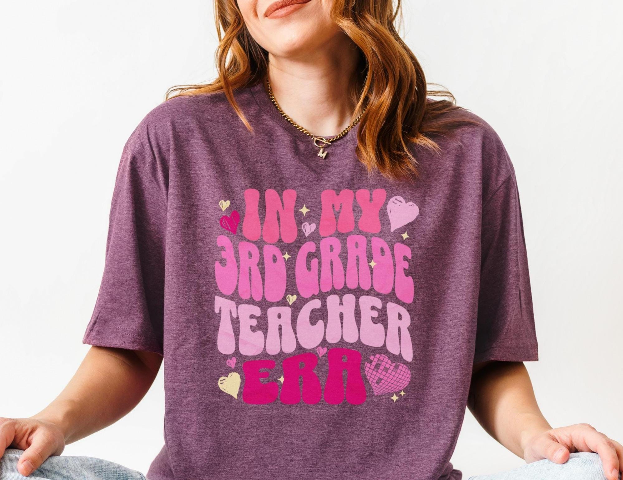 3RD Grade Teacher Shirt Third Grade Teacher Tee In My Teacher Era Back to School Gift for Teacher Grade Level Teacher Team Shirts Graphic Tee – Warm & Stylish · Trending Graphic Apparel