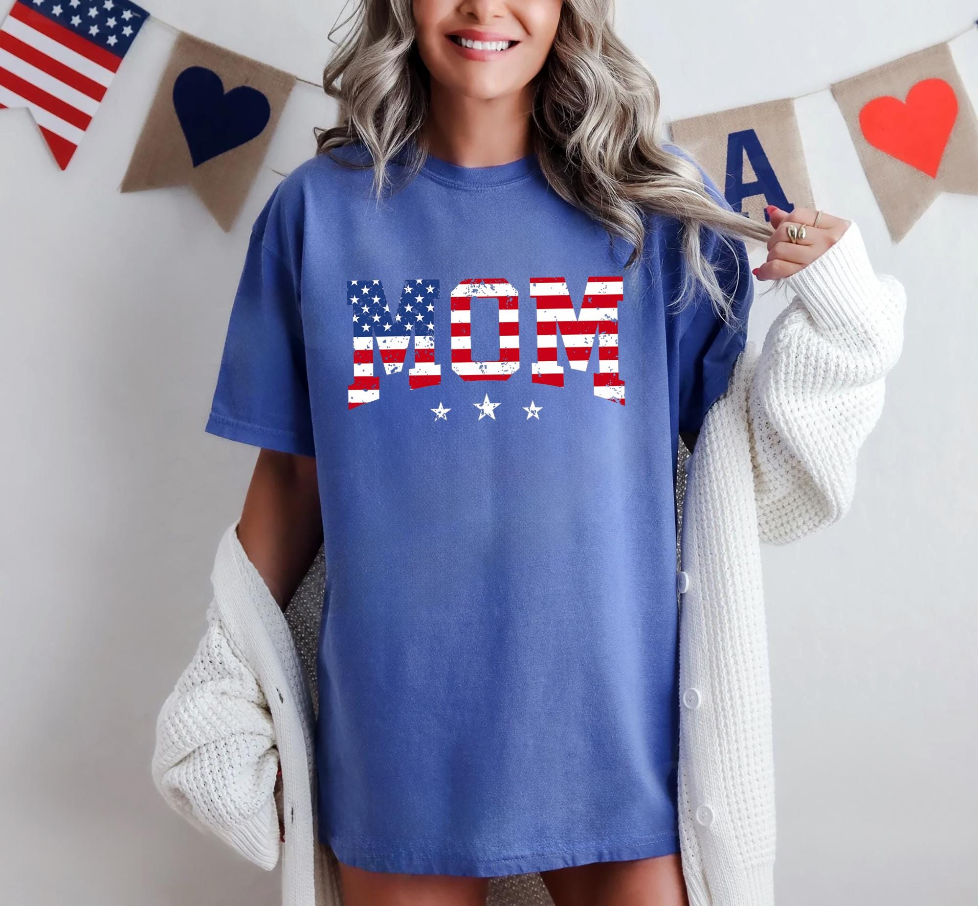 American Mama t shirt Mama T Shirt Retro Mama America tee 4th of July T Shirt American Mama Retro USA Comfort Color Graphic Tee – Warm & Stylish · Trending Graphic Apparel