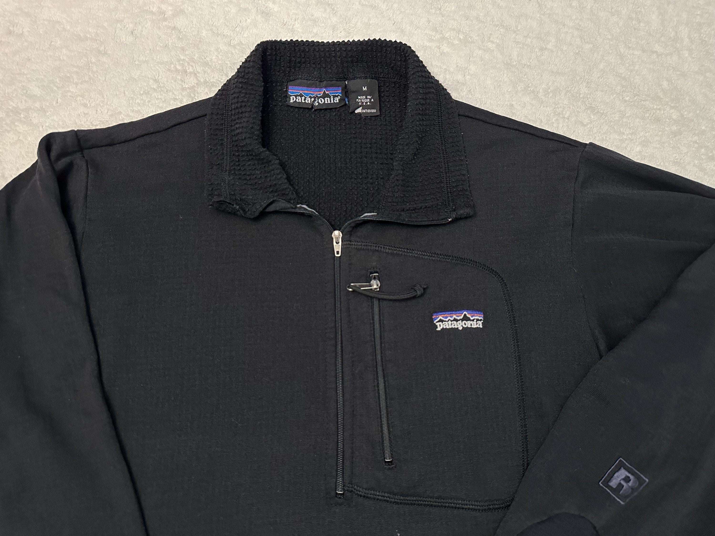Vintage 2000s Y2K 2002 Patagonia Regulator Made In USA Half Zip Tech Fleece M Graphic Tee – Bold Style · Perfect For Daily Wear