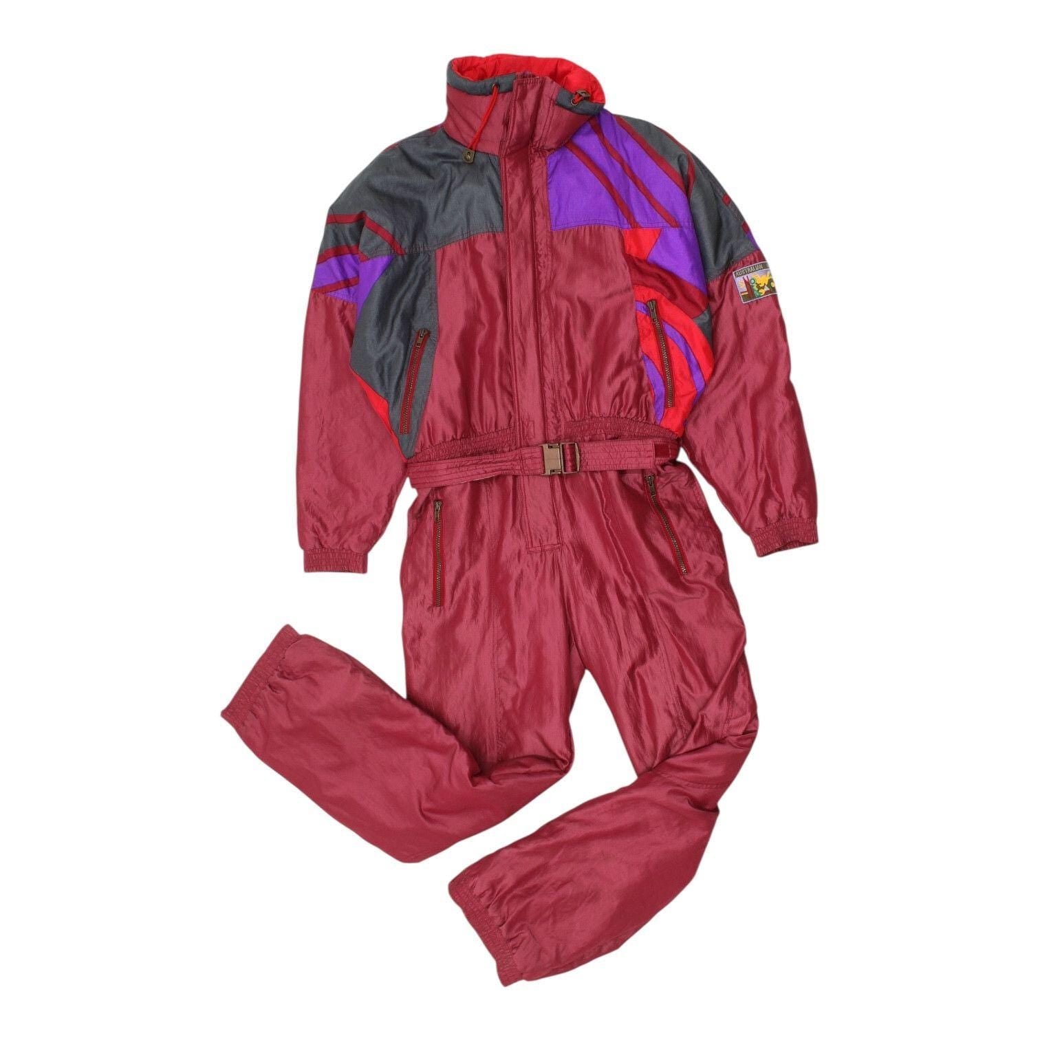 Australian Burgandy Ski Suit Vintage Mens Skiing Winter Sportswear Snowsuit Graphic Tee – Feel-Good Design · Trending Graphic Apparel