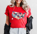 Retro America USA Map Shirt God say you are Tee Bible Verse 4th July USA Flag American Girl Tee American Flag 1776 Tee Graphic Tee – Fan Favorite · Perfect For Daily Wear