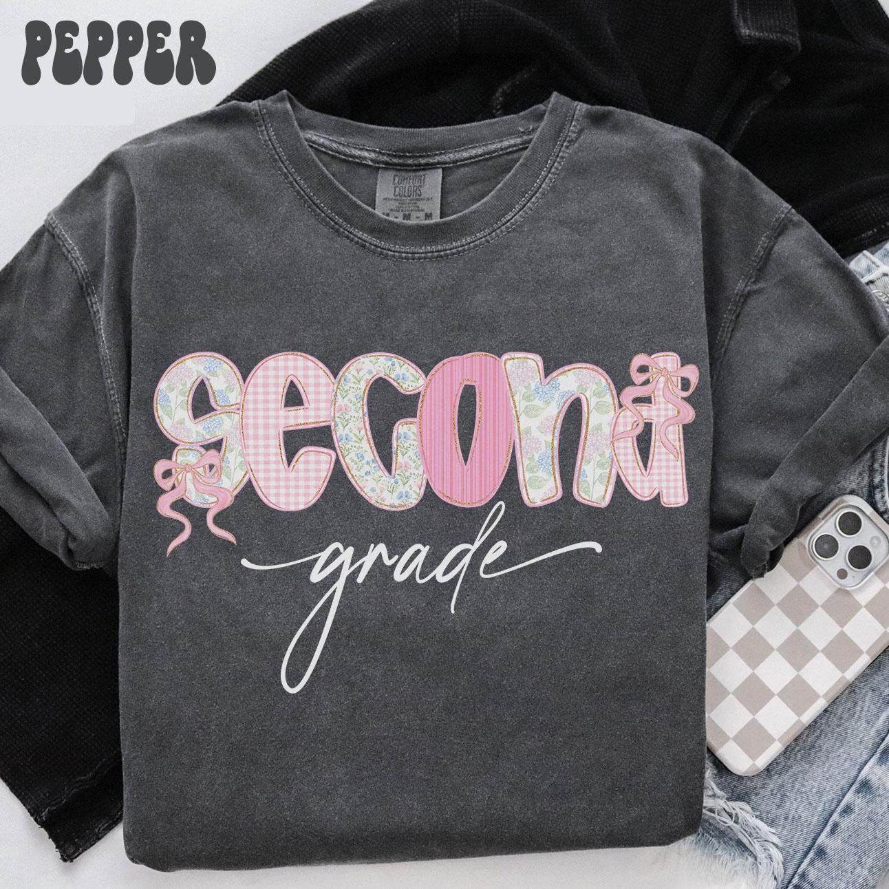 Comfort Colors Second Grade Shirt Teacher Tee 2nd Grade TShirt Back to School Second Grade Department Gifts Crew Squad Graphic Tee – Soft Feel · Trending Graphic Apparel