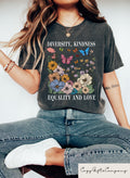 Diversity Kindness Equality And Love T shirt Summer Garden Shirt Equal Rights Sweatshirt Social Justice Gift Women Rights Crewneck Sweatshirt – Aesthetic Look · Top Pick For Any Outfit