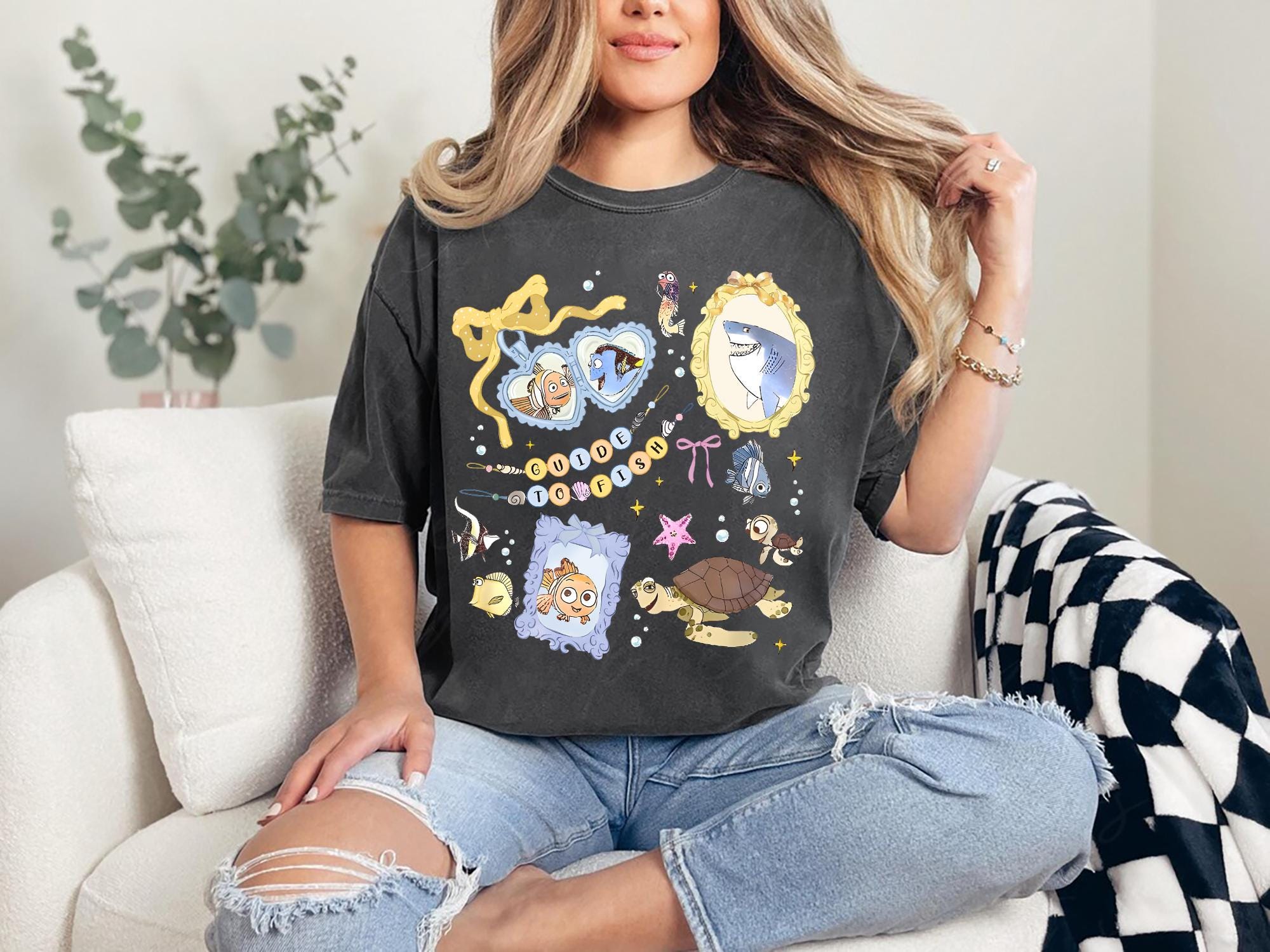 Vintage Coquette Finding Nemo Shirt Disney Cute Fish Tee Kawaii Pixar Matching Family Shirt Disney Cruise Line Shirt Friends Not Food Tee Graphic Tee – Premium Graphic · Trending Graphic Apparel