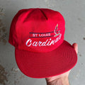 Vintage 90s Script St Louis Cardinals MLB SnapBack Hat Graphic Tee – Cozy Vibes · Perfect For Daily Wear