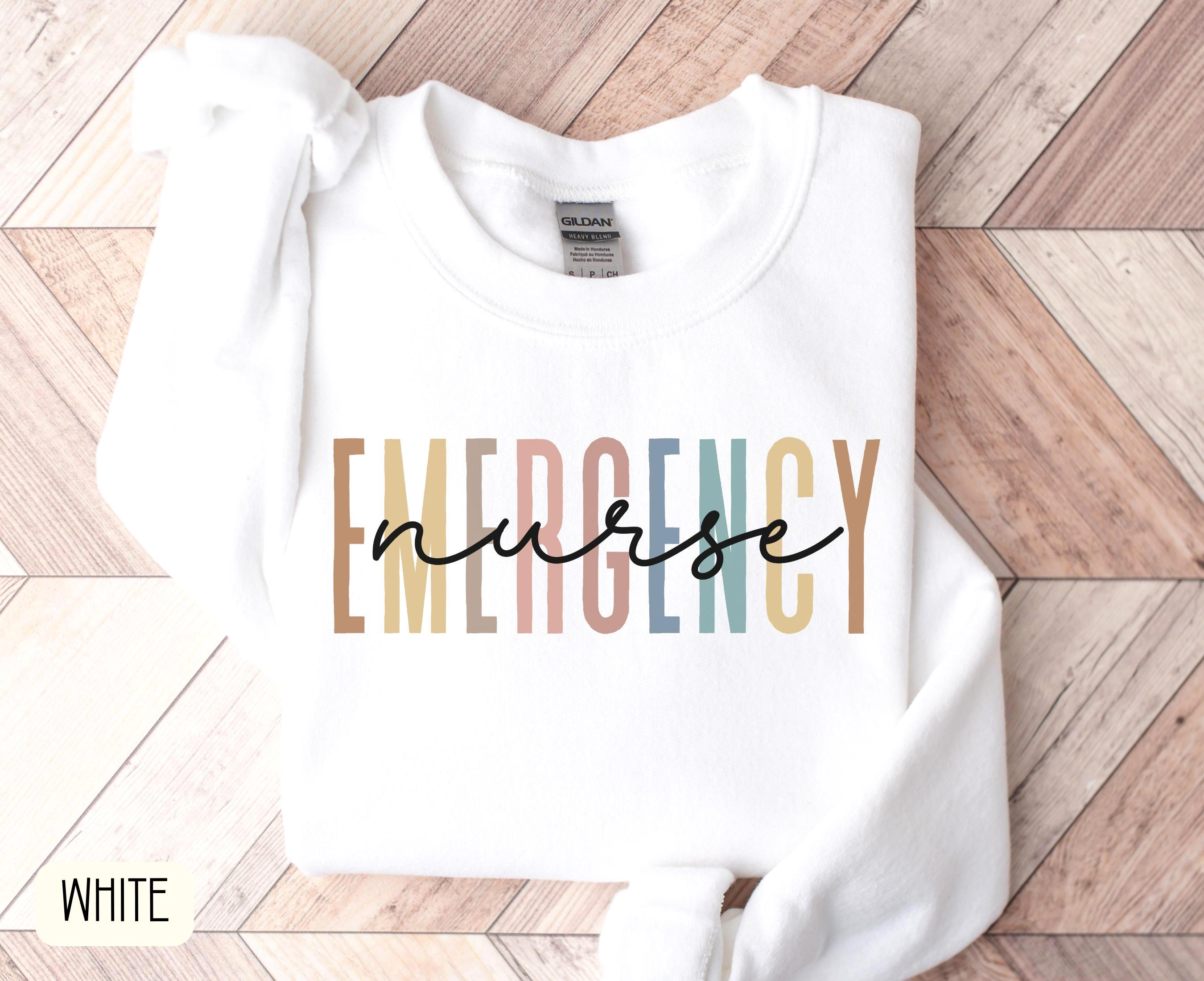 ER Nurse Sweatshirt Emergency Nurse Pullover Nurse Appreciation Gift Er Nurse Sweater ER Nurse Shirt Nursing Sweatshirt RN Gifts Sweatshirt – Warm & Stylish · Trending Graphic Apparel