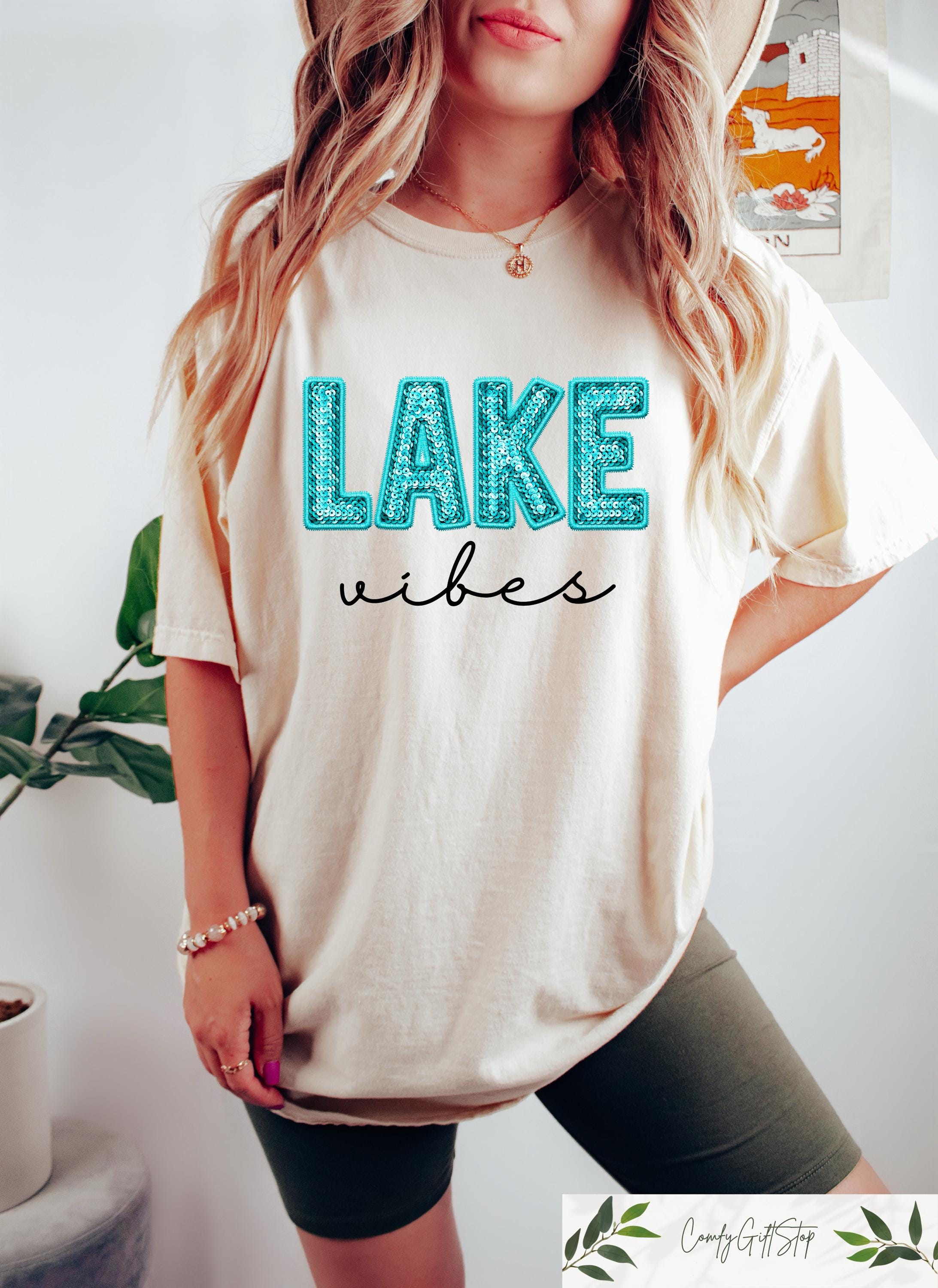 Retro Comfort Lake Vibes Shirt On Lake Time T shirt Lake Vacation Sweatshirt Women39s Lake Camping Gift Shirt Lake Weekend Tee Sweatshirt – Cozy Vibes · Perfect For Daily Wear