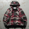 Vintage Y2K Chalc Plaid Sherpa Lined Grunge Full Zip Hoodie Hoodie – Fan Favorite · Must-Have Style
