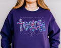 Floral TEACH Sweatshirt Back to School Teacher Gift Floral Teacher Sweatshirt Purple Teacher Sweatshirt Teach Shirt Teacher Flower Shirt Sweatshirt – Premium Graphic · Trending Graphic Apparel