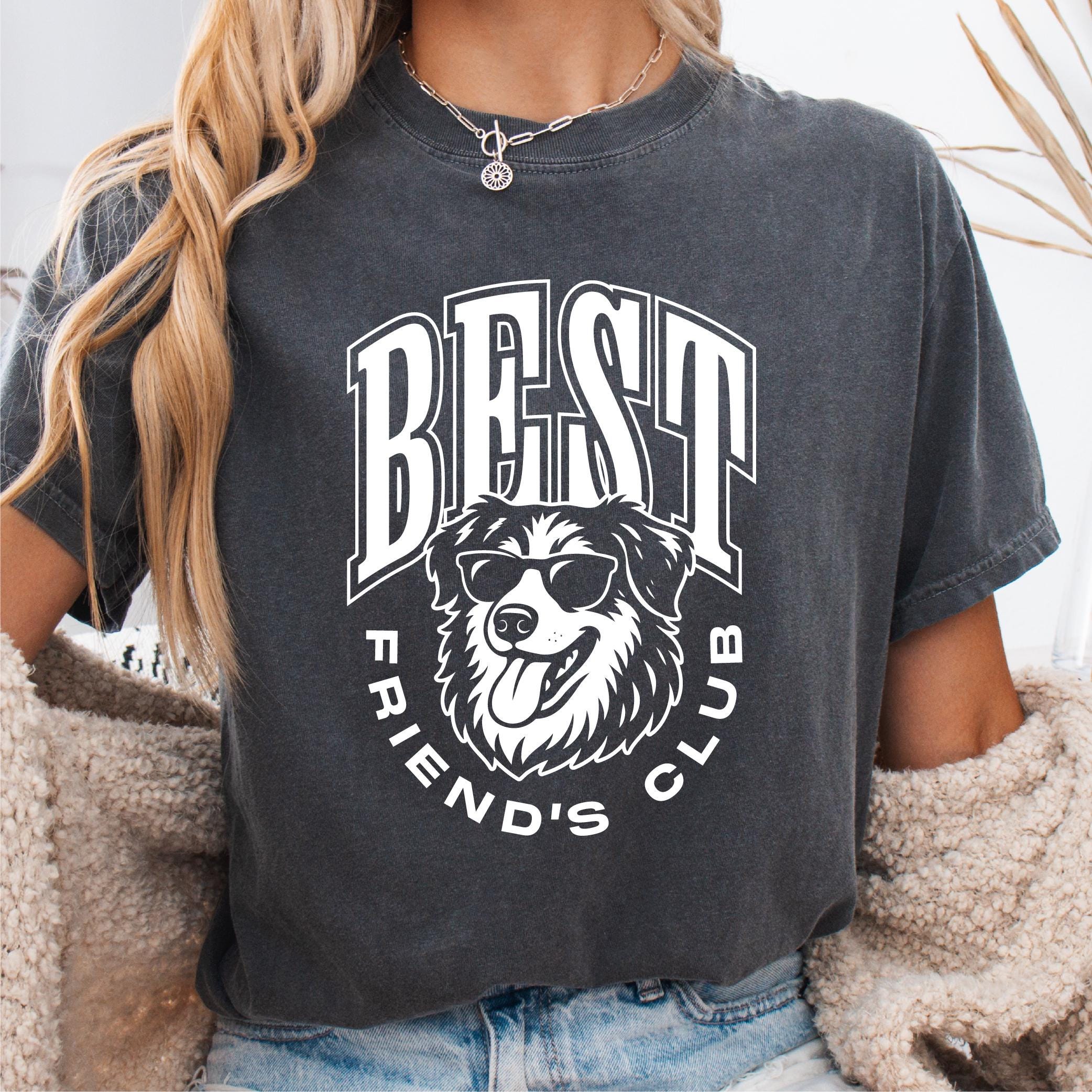 Funny Australian Shepherd Unisex T shirt Best Friends Club Tee Dog Lover Gift Idea Cute Animal Shirt Aussie Shepherd Graphic Tee Graphic Tee – Cozy Vibes · Top Pick For Any Outfit