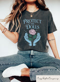 Protect The Dolls T shirt Feminist Shirt Human Rights Sweatshirt Gender Equality Gift Transgender Rights Tee LGBTQ Support Outfit Sweatshirt – Soft Feel · High-Quality Print