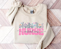 Critical Care Nurse Shirt Nurse Sweatshirt Nurse Appreciation Gift Cute Nurse Shirt Floral Design Shirt RN Gift ICU Nurse gift Sweatshirt – Easygoing Wear · Top Pick For Any Outfit