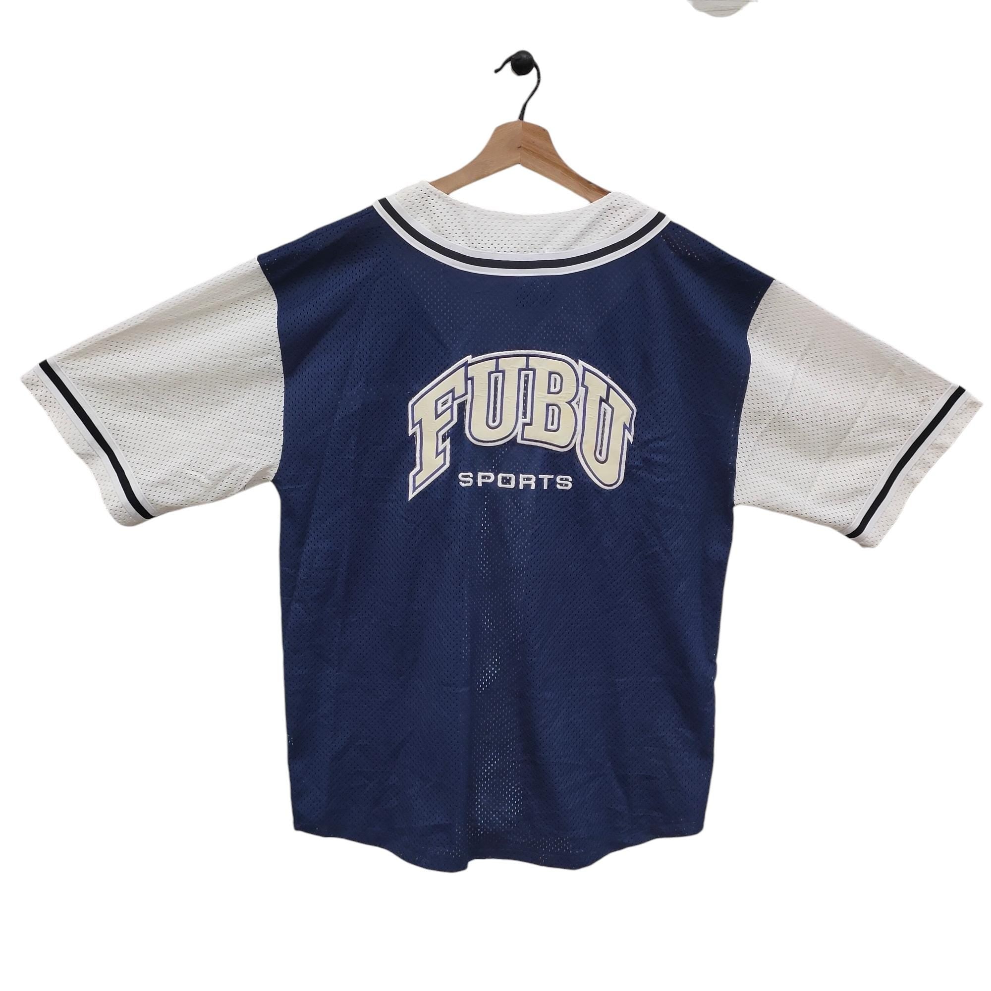 90s FUBU Sport Jersey Large Vintage Fubu Hip Hop Streetwear Big Logo Jersey Navy Blue White Size L Jersey – Feel-Good Design · Great Gift For Fans
