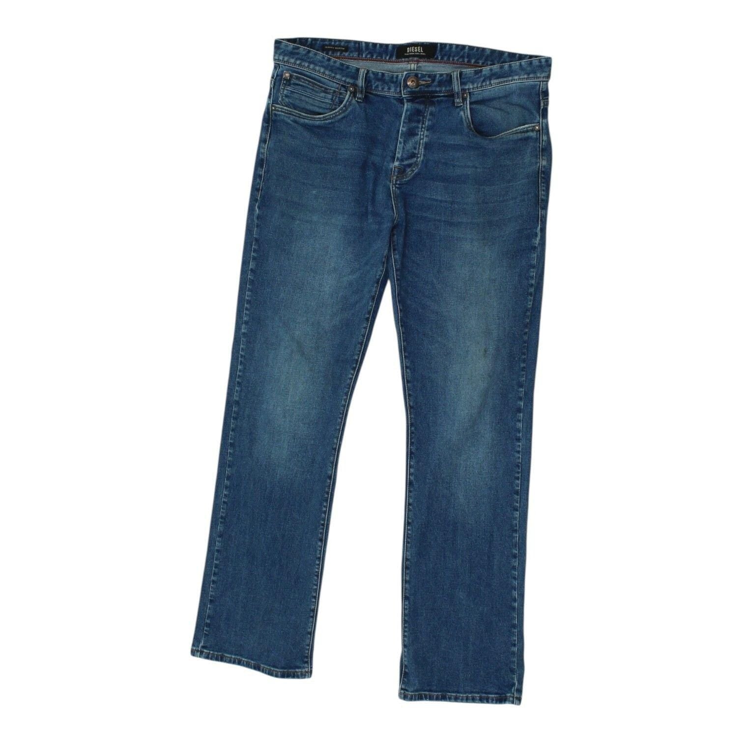 Diesel Mens Bootcut Jeans Vintage Blue Denim Trousers Casual Retro Style Graphic Tee – Easygoing Wear · High-Quality Print