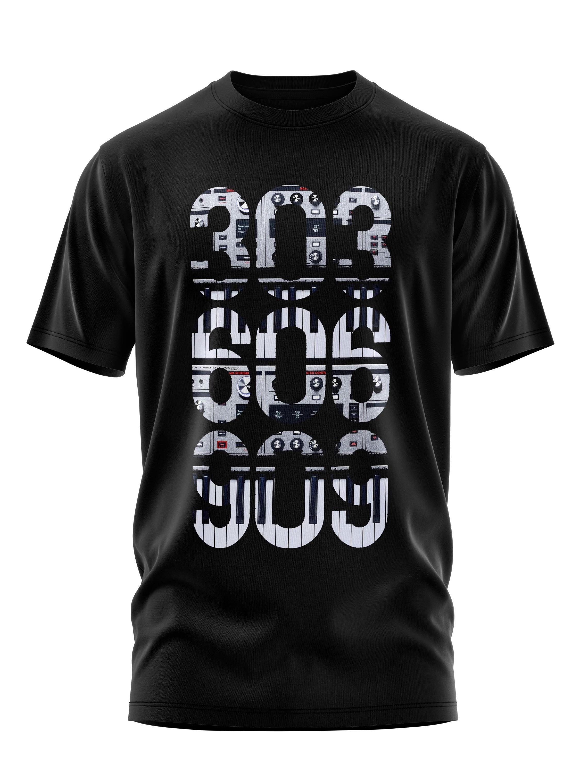 303 Acid T Shirt Drum Machine Synth Graphic Tee Acid House Techno Rave Shirt Electronic Music Gift Vintage Analog Gear Design Graphic Tee – Bold Style · High-Quality Print