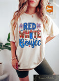 Retro Comfort 4th Of July Tshirt Red White Boujee Shirt Womens Fourth Of July Gift Patriotic Mom Gift Freedom Crewneck Independence Tee Graphic Tee – Warm & Stylish · Top Pick For Any Outfit