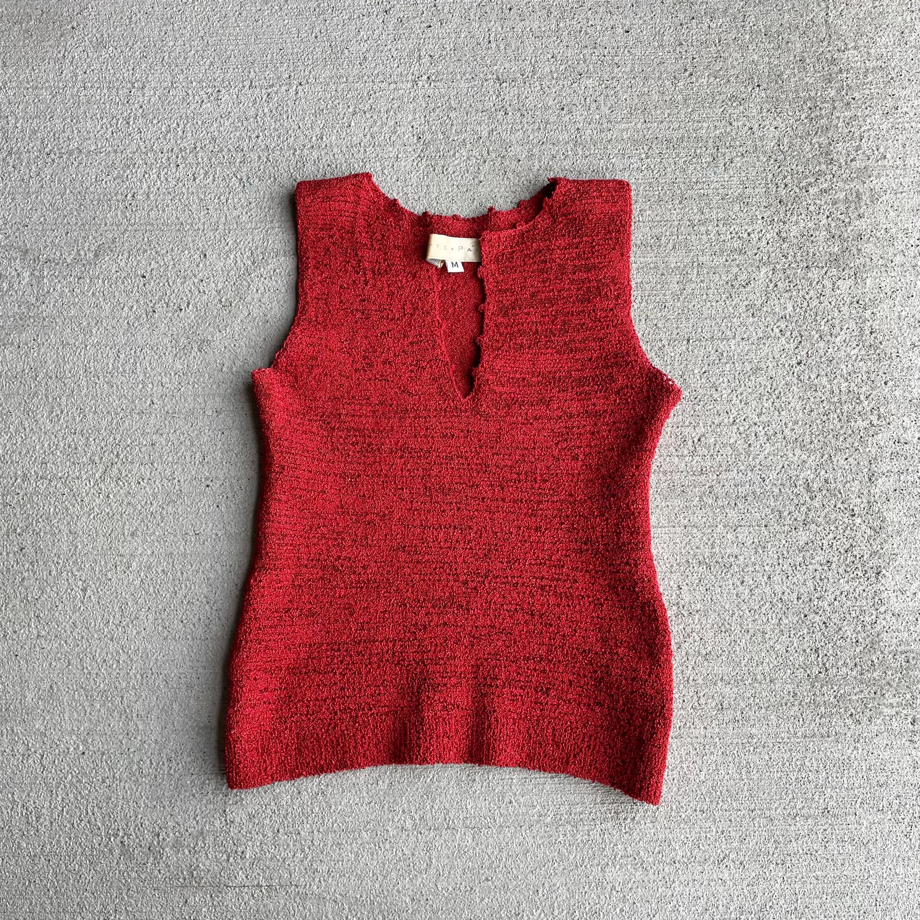 y2k vintage late 90s early 0039s knit red orange tank top deep v neck size s Tank Top – Everyday Comfort · Great Gift For Fans